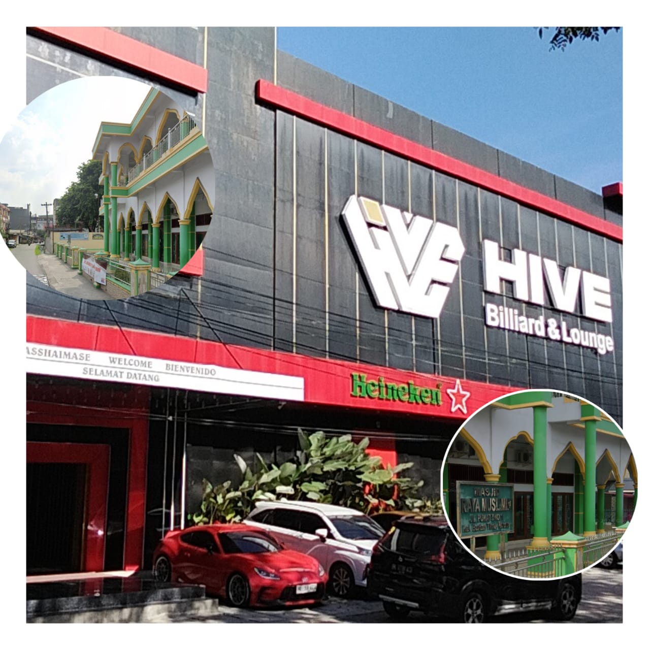 Hive Biliarad Aksara Diduga Jual Miras Dekat Masjid Muslimin: BKM Desak Tutup Hive Biliarad