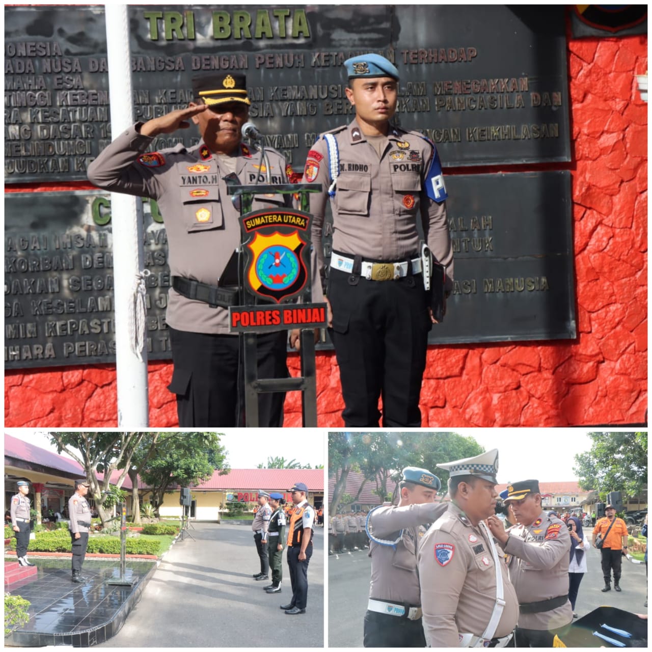 Polres Binjai Gelar Pasukan Dalam Rangka Operasi Patuh Toba-2025