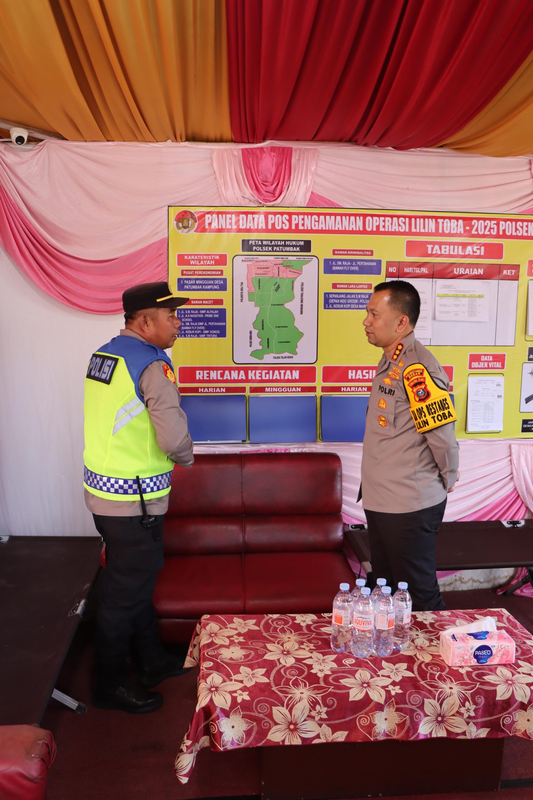 Kapolrestabes Medan Jean Calvijn Tinjau Kesiapan Pospam Patumbak Hadapi Libur Akhir Tahun 2025