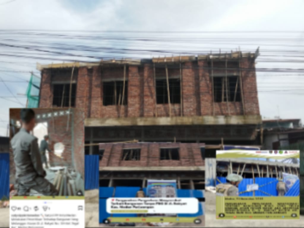 Walikota Medan Diminta Evaluasi Kinerja Satpol PP Medan Diduga Melakukan Pembiaran Sebuah Proyek Bangunan Jalan Rakyat Sudah Pernah Disegel Namun Masih Berdiri Kokoh