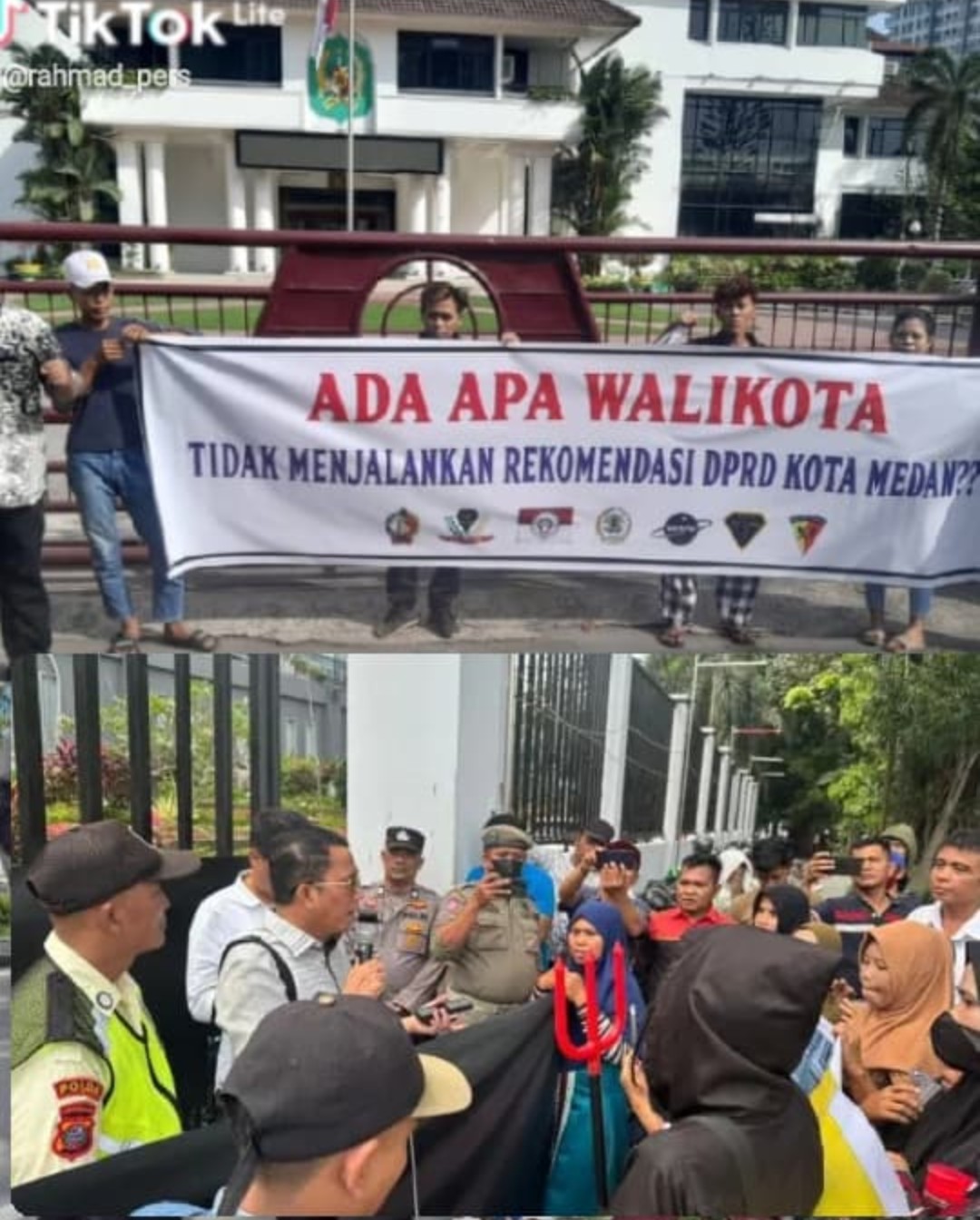 Walikota Medan Rico Waas “Melarikan Diri” Usai Rapat Paripurna DPRD Medan Saat Di Demo Warga Terdampak Tembok City View