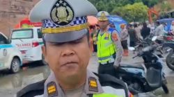 Satlantas Polrestabes Medan Lakukan Pengaturan Intensif Pasca Longsor di Jalur Medan-Berastagi Kawasan Sembahe
