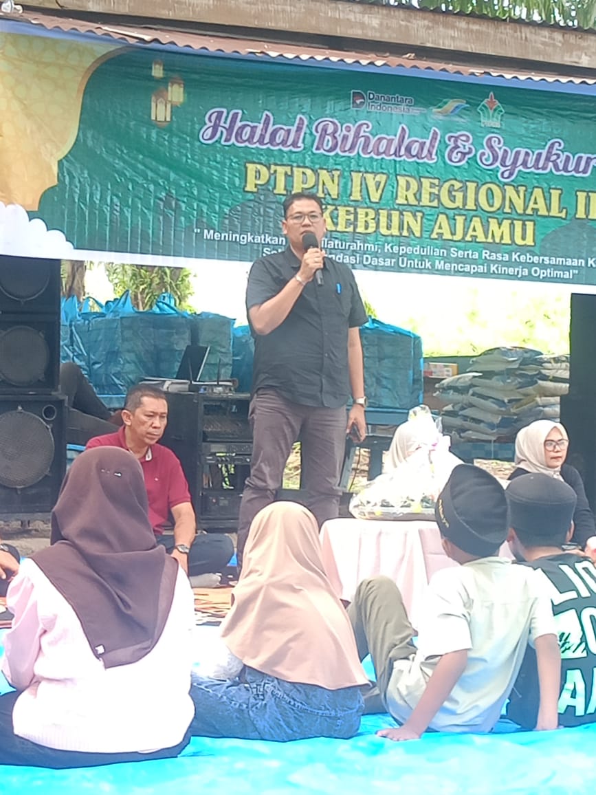 Jum’at Berkah, PTPN IV Regional II Kebun Ajamu 1 Santuni Anak Yatim dalam Nuansa Halal Bihalal