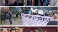 LSM Kebenaran Keadilan Gelar Aksi Damai di Kantor Walikota Medan, Sampaikan Tuntutan Evaluasi Satpol PP Kota Medan